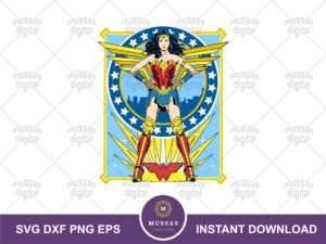 Wonder Woman Vector SVG Vinyl cut file