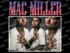 mac miller png for sublimation design classic Vectorency Rapper