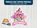 princess-cake-toppers-printable