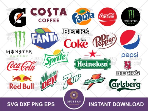 soft drinks soda brand logo svg vector