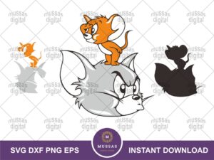 tom and jerry svg layer cricut cut files