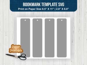 Bookmark Template SVG
