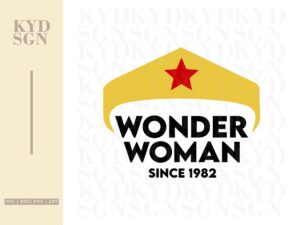 Wonder Woman Since 1982 T Shirt 40th Birthday SVG