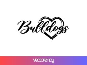 love bulldogs svg eps png dxf