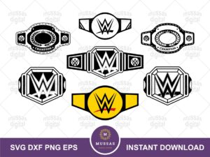 wwe championship belt svg