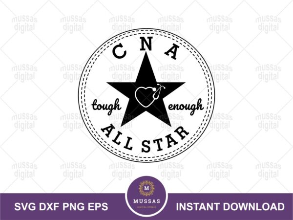 All Star CNA SVG File Cricut
