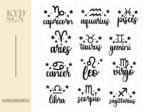 Astrology Signs Svg, Zodiac Symbols Svg