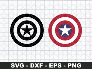 Captain America Shield SVG Superhero SVG