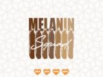 Melanin Squad SVG PNG Sublimation Design Clipart New