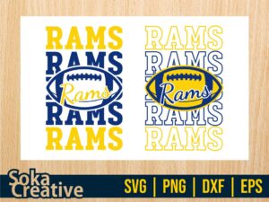 Rams School Team SVG