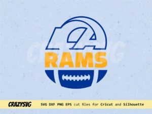 Simple Rams SVG Super Bowl Clipart