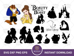 beauty and the beast svg bundle