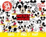 Mickey Mouse SVG Bundle, Mickey Bundle SVG, Disney SVG, Mickey Cricut, Mickey Silhouette, Mickey Fireworks, Vinyl File, Png