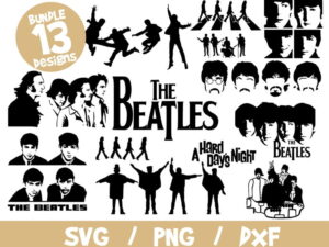 The Beatles SVG Bundle, The Beatles SVG, The Beatles Cricut Silhouette, The Beatles Vinyl, The Beatles Cut File