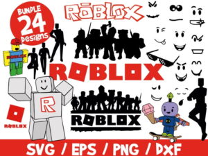 Roblox Bundle, Roblox SVG, Instant Download ClipArt Graphic Wall Deco Vector SVG PNG Dxf, Eps, Vinyl, Video Game, Gamer, T-Shirt, Mug