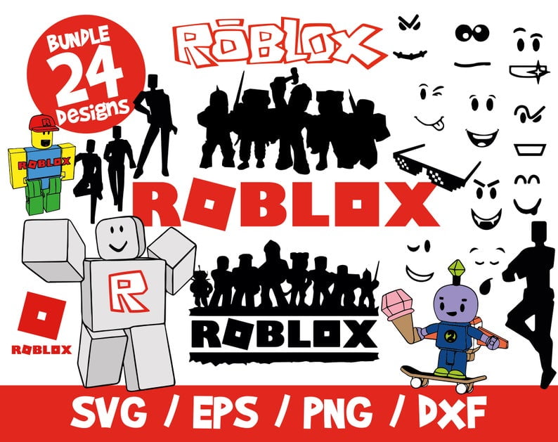 Roblox Bundle, Roblox SVG, Instant Download ClipArt Graphic Wall Deco ...