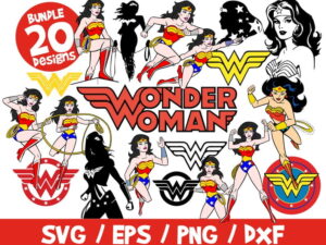 Wonder Woman Bundle Vectors, Superhero Svg, Wonder Woman Cutting, Wonder Woman Vector, Vinyl, Eps, Png, Clipart, Wonder Woman Svg