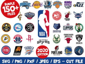 NBA Logo 100 Files Bundle, NBA Svg, NBA Teams Svg, Nba Png, Nba Basketball, Vector, Vinyl, Eps, Png, Cricut, Silhouette, Stickers