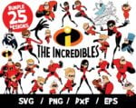 The Incredibles SVG Bundle, The Incredibles Bundle SVG, Disney SVG, Incredibles Cricut, Incredibles Silhouette, Layered, Incredibles Clipart