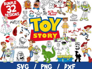 Toy Story SVG Bundle, Toy Story Bundle SVG, Disney SVG, Toy Story Cricut, Toy Story Silhouette, Vinyl File, Cut File, Eps, Png