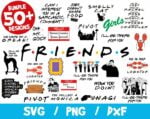 Friends SVG Bundle, Friends Bundle SVG, Friends Cricut Silhouette, Friends TV Show, Pivot, Lobster, How You Doin, Couch, Central Perk