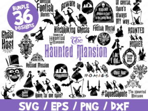 Halloween SVG, Haunted Mansion SVG, Haunted Mansion Clip Art, Foolish Mortals Vector, Haunted Mansion Mirror Svg, Hitchhiking Ghosts Svg