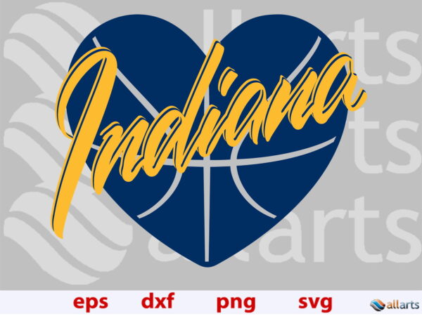indiana all arts banner 1 Vectorency Indiana heart SVG, Indiana Basketball heart svg, Indiana heart png, sublimation file, cut basketball heart file to cut, Indiana heart silhouette, instant download.