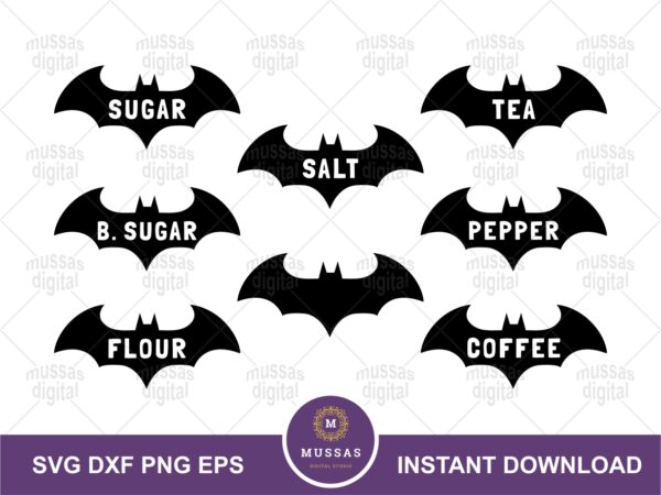 Bat Food Label SVG Vectorency Bat Food Label SVG