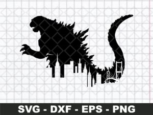 Godzilla Silhouette Svg