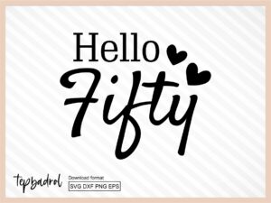 Hello Fifty svg