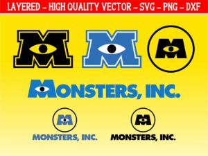 Monsters Inc SVG Bundle Logo ClipartMonsters Inc SVG Bundle Logo Clipart