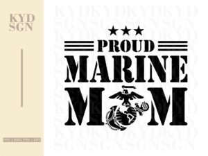 Proud Marine Mom svg