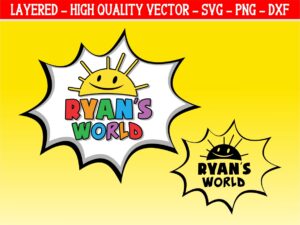 Ryan's World Logo SVG Ryans World Clipart Eps