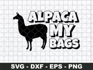 alpaca my bags svg