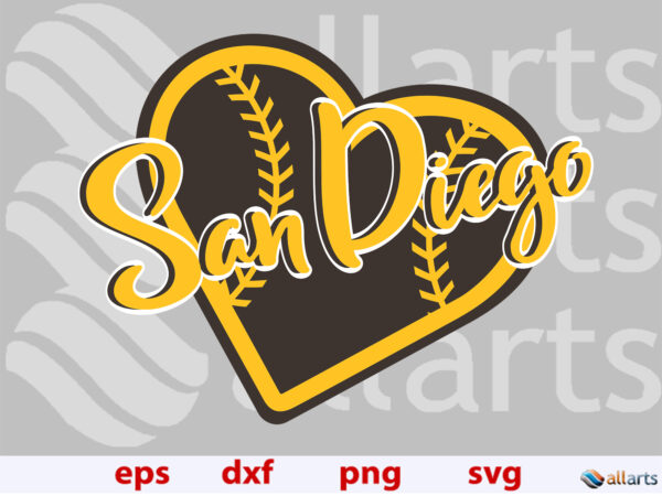 banner ALLARTS san diego 1 Vectorency Baseball San Diego Padres SVG, San Diego baseball heart svg, San Diego heart png, sublimation file, cut American baseball heart file to cut, San Diego heart silhouette, instant download.