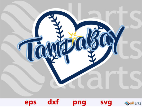 banner ALLARTS tampa bay 1 Vectorency Baseball Tampa Bay Rays SVG, Tampa Bay baseball heart svg, Tampa Bay heart png, sublimation file, cut American baseball heart file to cut, Tampa Bay heart silhouette, instant download.