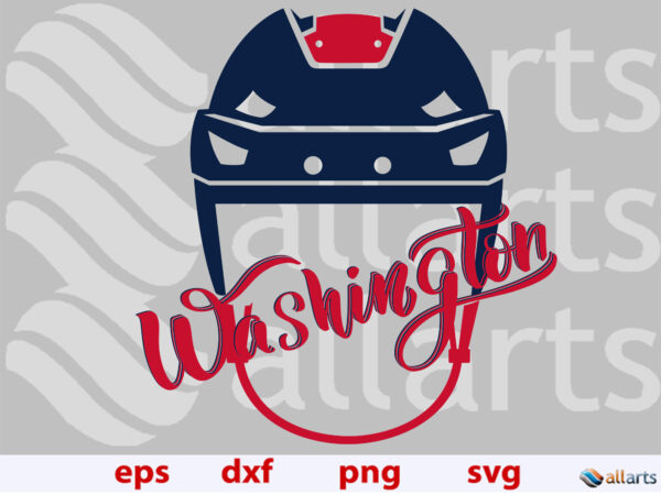 banner ALLARTS washington 3 Vectorency Washington Capitals hockey helmet SVG, Washington Capitals svg, Washington Capitals png, NHL sublimation file, Washington Capitals hockey file to cut, Washington Capitals NHL style silhouette, instant download.