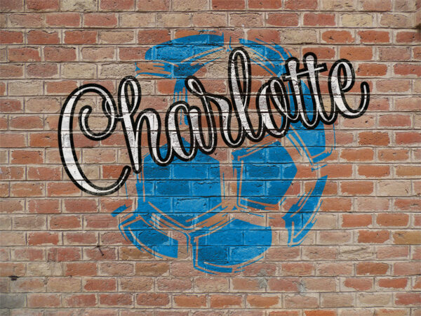 charlotte 01 wall Vectorency Charlotte FC ball SVG, Charlotte FC football svg, Charlotte FC ball png, ball sublimation file, MLS soccer file to cut, Charlotte FC ball silhouette, instant download.