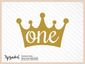 one in a crown svg