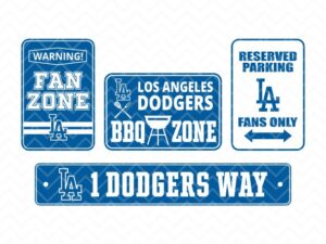 Fans LA Dodgers Sign SVG PNG EPS DXF BBQ Zone