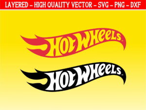 Hot Wheels SVG Logo Clipart