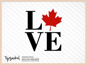 Love Canada SVG