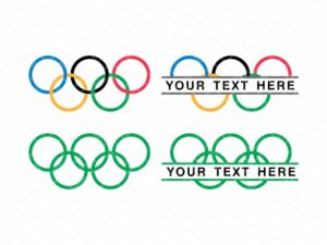 Olympic Rings SVG Monogram