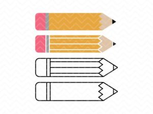 Pencil SVG Cut File School Pencil Clipart
