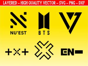 TXT BTS Kpop Groups HYBE Entertainment SVG