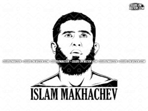 UFC islam makhachev vector SVG