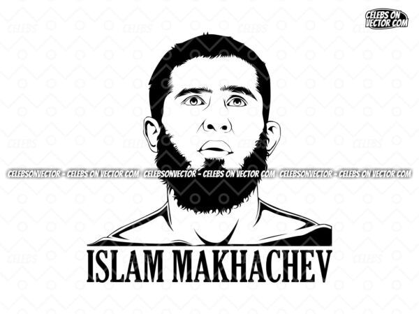 UFC islam makhachev vector SVG