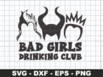 Villains, Ursula Witches Clipart. Bad Girls Drinking Club JPG-01