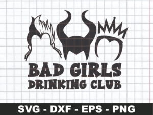 Villains, Ursula Witches Clipart. Bad Girls Drinking Club JPG-01