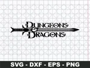dnd logo svg dungeons and dragons cut file (2)